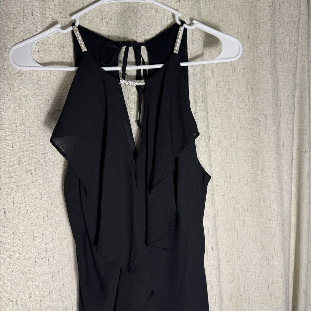 Venus Black Cocktail Dress Women 6 Fitted Evening Party Classic - Picture 4 of 9